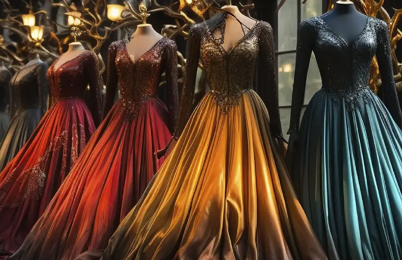 Vestido Dourado – Sistema Personalizado para Locação de Roupas e Acessórios